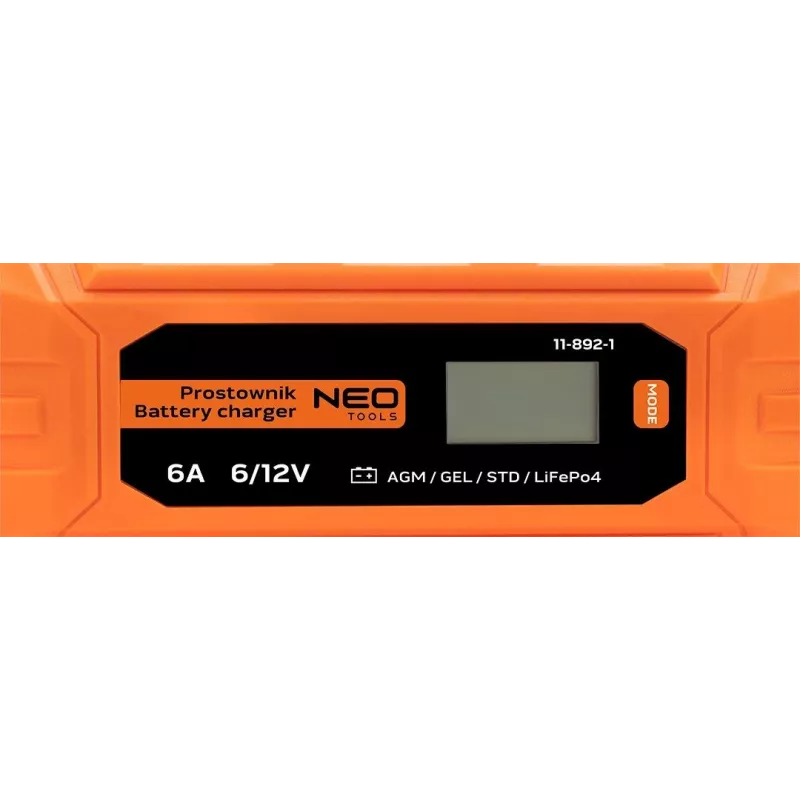 NEO Tools 11-892-1 Krokodilklemmen für Fahrzeugbatterieladegeräte, 15 A, 12 V/24 V, Paar