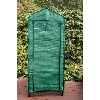 NEO Tools 15-903 Frühbeet-Gewächshaus 180x92x92 cm PE-Abdeckung Stahlrahmen