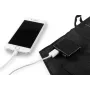 NEO TOOLS 15W faltbares Solarladegerät mit USB-A- und USB-C-Ausgängen, monokristallines Panel, IPX4 wasserresistent, Schwarz