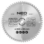 NEO TOOLS 450 mm TCT Kreissägeblatt, 60 Zähne, 30 mm Bohrung, für Holz