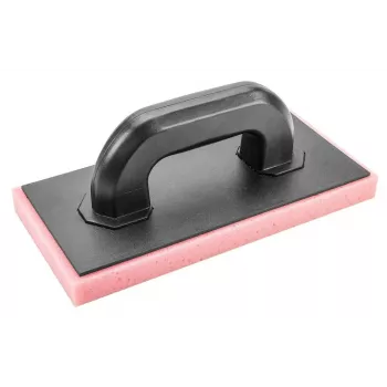 NEO Tools 50-254 Fliesenzahnspachtel und Fugenbrett mit ergonomischem Griff, 280 x 130 mm Gummibasis, Schwarz/Orange