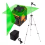 NEO TOOLS 75-160 30m 5-Linien Rot-Lasernivellierer mit 1,5m Stativ und Koffer
