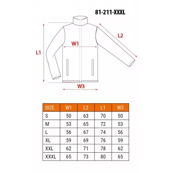 NEO TOOLS 81-211-XXXL Arbeitsjacke mit 7 Taschen und Reflexelementen, Grau/Grün, EN ISO 13688
