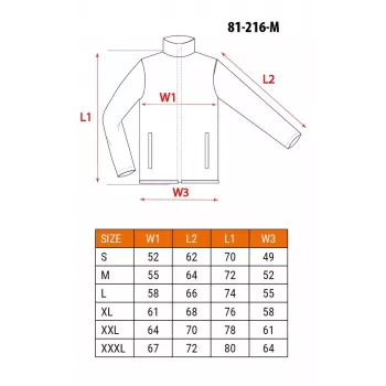 NEO Tools 81-216-M Arbeitsjacke, Grau/Schwarz, Größe M, 100% Baumwoll-Canvas, 280 g/m², EN ISO 13688