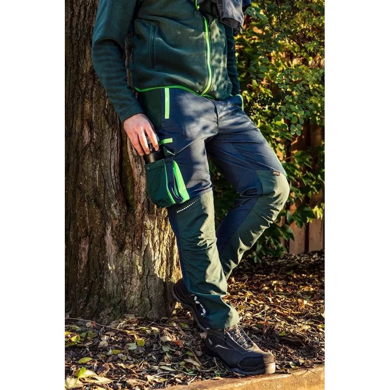 NEO TOOLS 81-216-S Arbeitsjacke - Grau/Grün, Größe S, 7 Taschen, EN ISO 13688