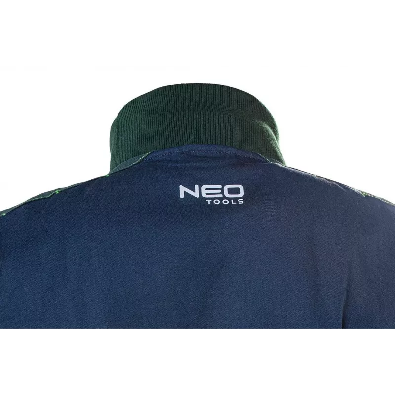 NEO TOOLS 81-216-XL Arbeitsjacke, Grau/Orange, XL, 65% Polyester 35% Baumwolle, 267 g/m², CE EN ISO 13688