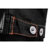 NEO TOOLS 81-218-XL Arbeitsjacke mit abnehmbarer Kapuze, wasserabweisend, 4 Taschen, Grau/Schwarz/Orange, Größe XL