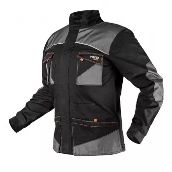 NEO TOOLS 81-218-XXL Arbeitsjacke - Grau/Grün, Größe XXL