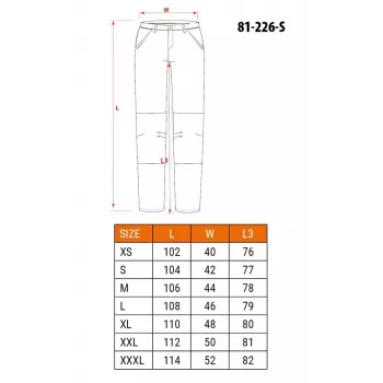 NEO Tools 81-226-S Schutzhose Größe S