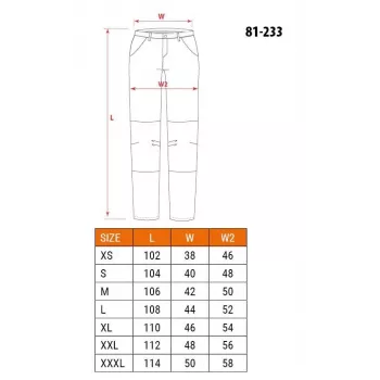 NEO Tools 81-233-XXXL Schutz-Hose Schwarz
