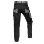 NEO TOOLS 81-238-XS Unisex Schutz-Arbeitshose mit verstärkten Knien, Grau/Schwarz, Größe XS