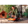 NEO TOOLS 81-241-M Arbeitshose mit Knieschutztaschen, Grau/Schwarz, Größe M