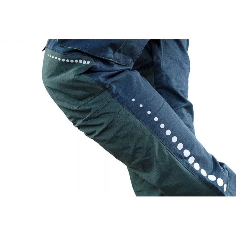 NEO Tools 81-246-XXL Herren-Arbeitshose mit Knieschutztaschen, Grau/Schwarz, Größe XXL