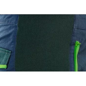 NEO Tools 81-246-XXXL Arbeitskleidung - Grau/Grün, 65% Polyester 35% Baumwolle, 267 g/m², dreifach genäht, CE-zertifiziert