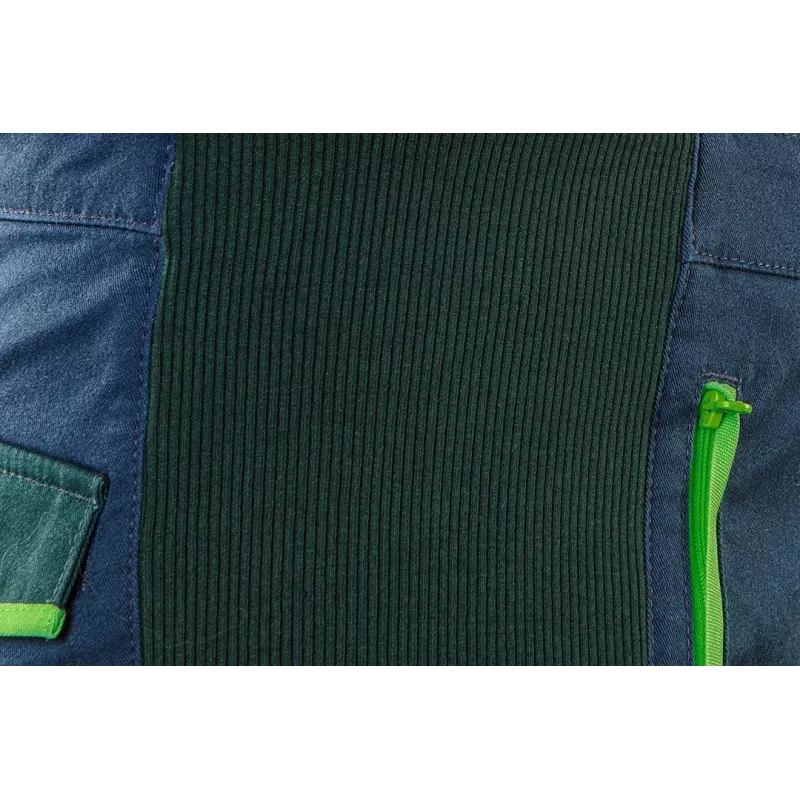 NEO Tools 81-246-XXXL Arbeitskleidung - Grau/Grün, 65% Polyester 35% Baumwolle, 267 g/m², dreifach genäht, CE-zertifiziert