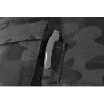 NEO Tools 81-252-XXXL Arbeitshose – verstärkt, reflektierend, Multi-Pocket, Grau/Schwarz, Größe XXXL