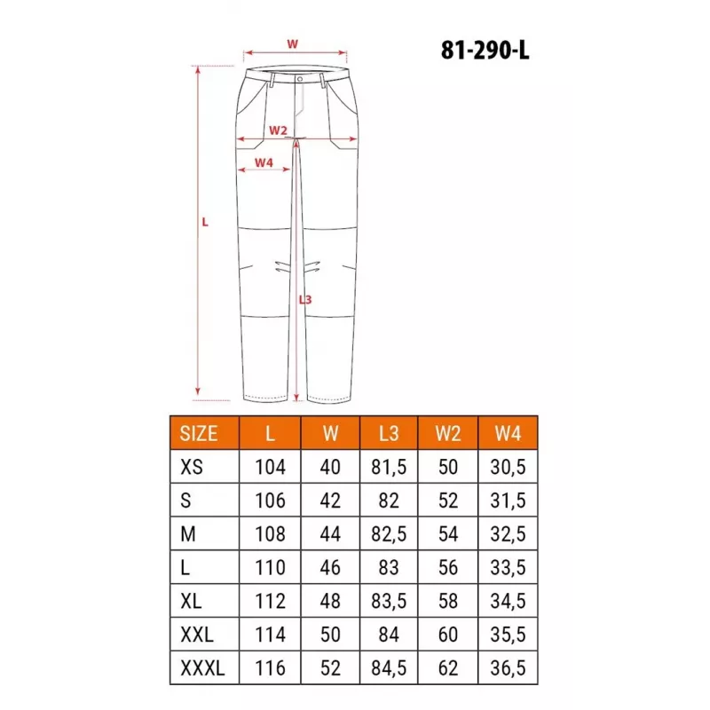 NEO Tools 81-290-L Schutzhose Schwarz Größe L