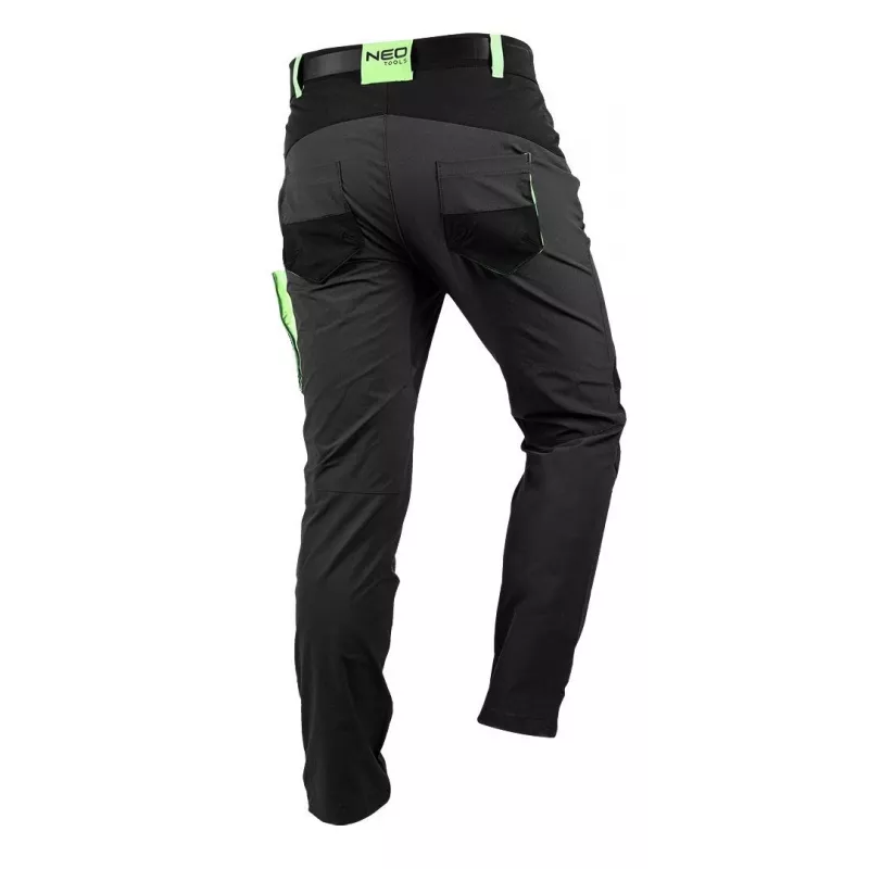 NEO Tools 81-290-M Schutz-Arbeitshose, Schwarz, Größe M, 10 Taschen, EN ISO 13688