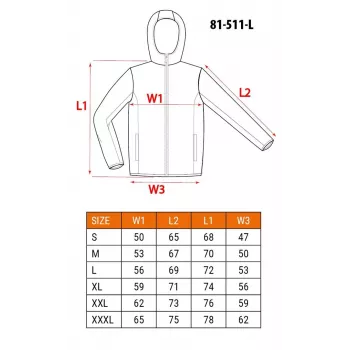 NEO Tools 81-511-L Arbeitsjacke mit Reflexelementen - Grau/Grün, Größe L