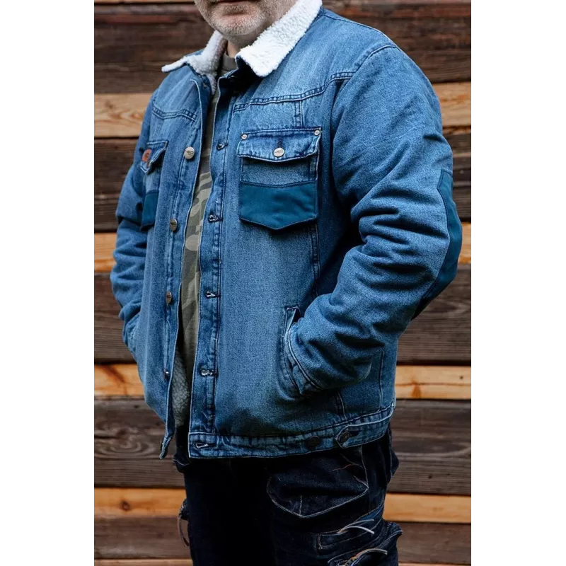 NEO TOOLS 81-557-L Herren-Arbeitsjacke mit Reflexelementen, Grau/Schwarz, Größe L