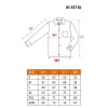 NEO TOOLS 81-557-XL Arbeitsjacke, 100% Baumwolle, 270 g/m², Grau/Grün, 7 Taschen, CE-zertifiziert, XL
