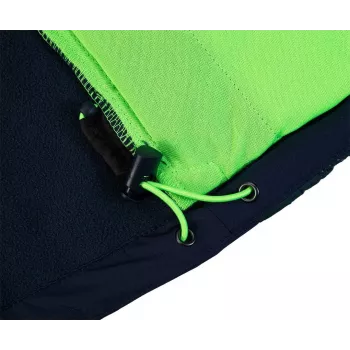 NEO TOOLS 81-559-L Herren Arbeitsjacke, Grau/Grün, Größe L, 65% Polyester 35% Baumwolle, 245 g/m², 7 Taschen, verstärkte Ellbogen, reflektierend