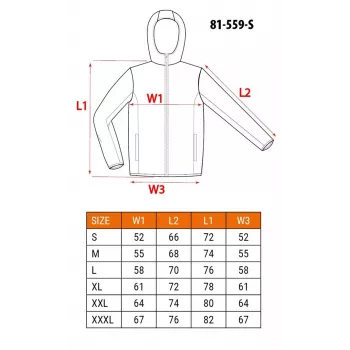 NEO TOOLS 81-559-S Arbeitsjacke Grau/Grün Größe S - Baumwollköper, 5 Taschen, reflektierend, CE-zertifiziert