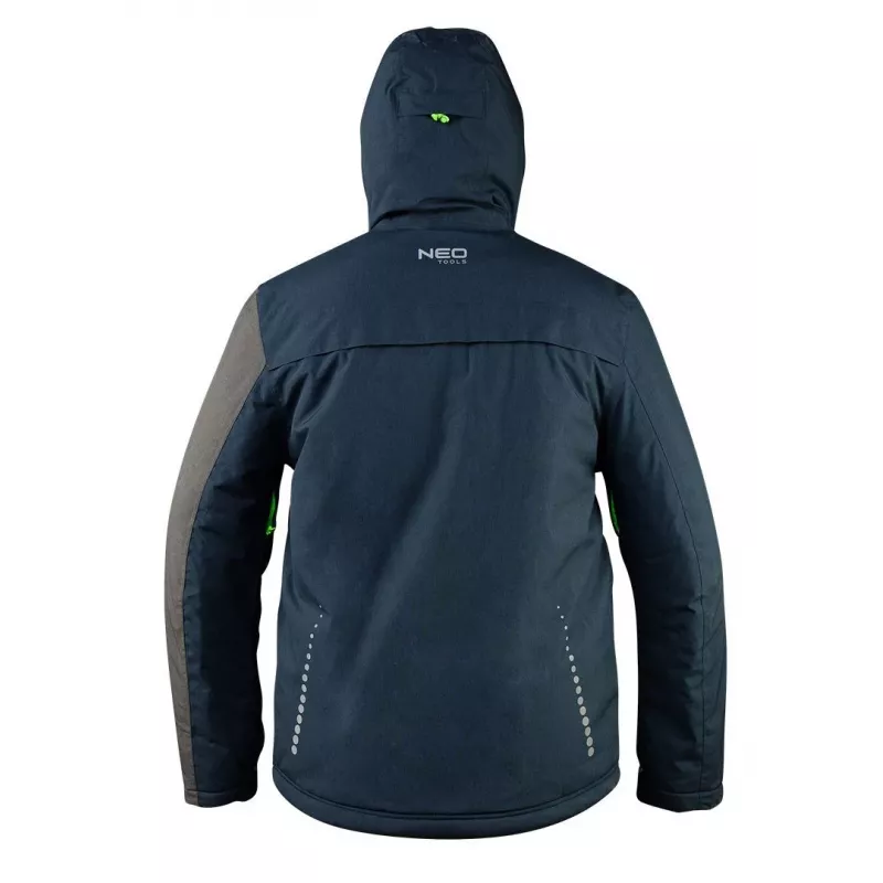 NEO Tools 81-571-S Arbeitsjacke, Größe S, Grau/Schwarz, 267 g/m², 7 Taschen, EN ISO 13688