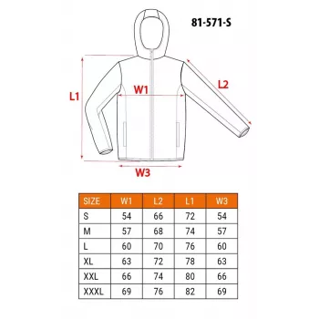NEO Tools 81-571-S Arbeitsjacke, Größe S, Grau/Schwarz, 267 g/m², 7 Taschen, EN ISO 13688