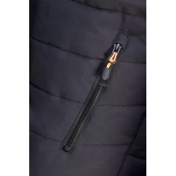 NEO TOOLS 81-574-S Unisex Softshell-Arbeitsjacke, Schwarz/Grau, Größe S, wasserabweisend, winddicht, mit Fleece gefüttert