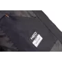 NEO TOOLS 81-574-XXL Arbeitsjacke - wasserdicht, winddicht, atmungsaktiv, Schwarz/Grau mit orangefarbenen Akzenten