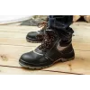 NEO TOOLS 82-027 S1P SRC Sicherheitsstiefel, Stahlkappe, Größe 41, Schwarz/Grau