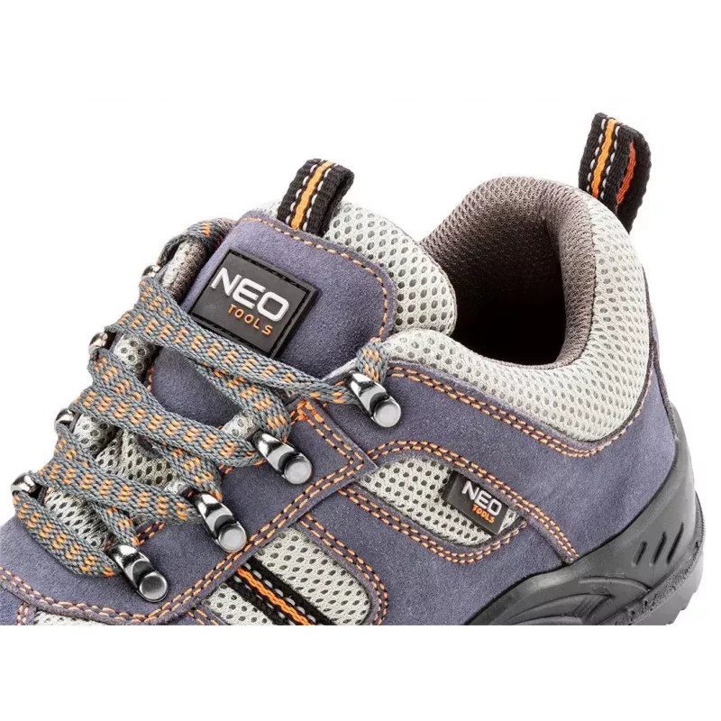 NEO Tools 82-035 S1P SRC Sicherheitsschuhe, Stahlkappe, Schwarz/Grau, Größe 41