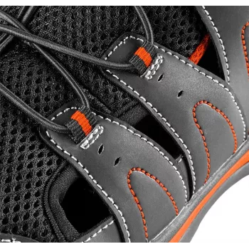 NEO Tools 82-079-47 S1P SRC Sicherheitsschuhe mit Stahlkappe, Größe 47, Schwarz/Grau