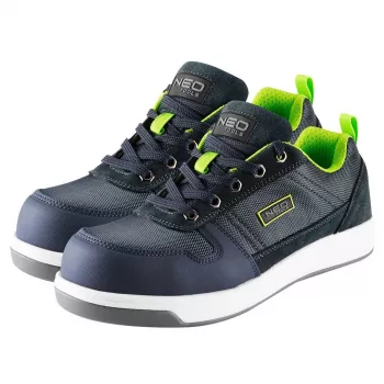 NEO Tools 82-157-39 S3 SRC Sicherheitsstiefel mit Stahlkappe, Größe 39, Schwarz/Grau