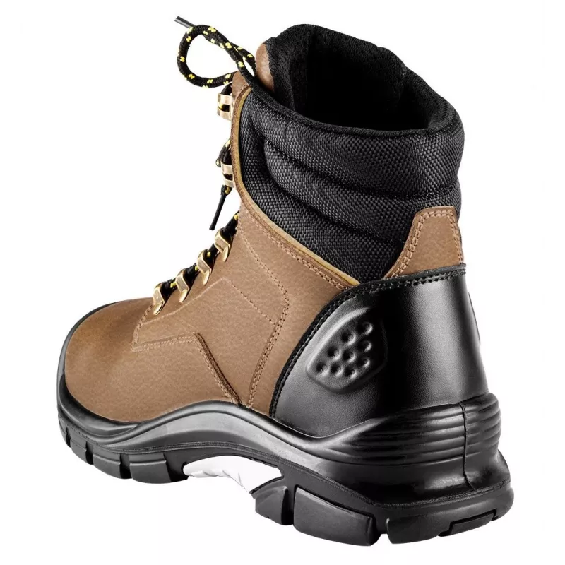 NEO TOOLS 82-170-40 S1P SRC Sicherheitsschuhe mit Stahlkappe, Größe 40, Schwarz/Grau Wildleder, Dual-Density PU-Sohle