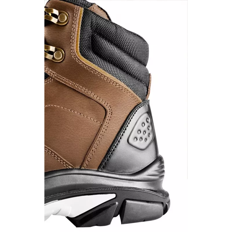 NEO TOOLS 82-170-40 S1P SRC Sicherheitsschuhe mit Stahlkappe, Größe 40, Schwarz/Grau Wildleder, Dual-Density PU-Sohle