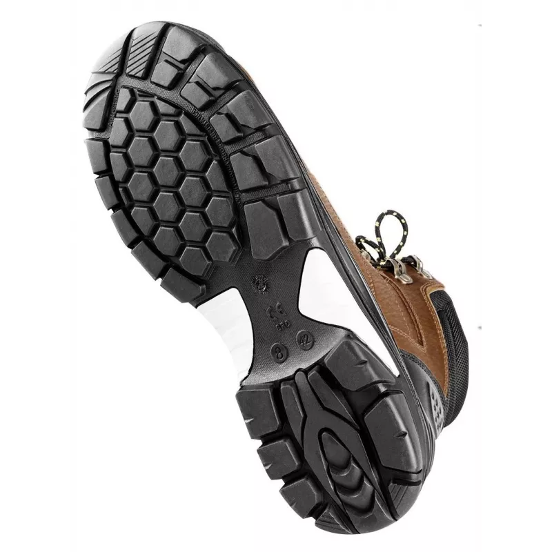 NEO Tools 82-170-44 S1P SRC Sicherheitsschuhe mit Stahlkappe, Veloursleder, PU-Sohle, Größe 44, Schwarz/Grau