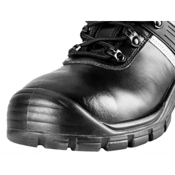 NEO Tools 82-175-46 S1P SRC Sicherheitsstiefel mit Stahlkappe, Veloursleder, Größe 46