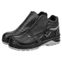 NEO TOOLS 82-181-44 S1P SRC Sicherheitsschuhe mit Stahlkappe, Veloursleder, Dual-Density PU-Sohle, Größe 44, Grau/Schwarz