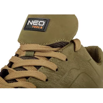 NEO TOOLS 82-741-40 Sicherheitsschuhe S1P SRC Stahlkappe und Durchtrittschutz, Größe 40, Schwarz/Grau