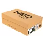 NEO TOOLS 82-751-40 S1P SRC Sicherheitsschuhe mit Stahlkappe und Durchtrittschutz, Veloursleder, Schwarz/Grau, Größe 40