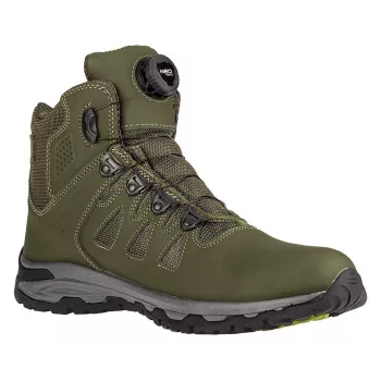 NEO TOOLS 82-751-47 S1P SRC Sicherheitsschuhe mit Stahlkappe, Veloursleder, Dual-Density PU-Sohle, Schwarz/Grau, Größe 47