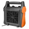 NEO Tools 90-061 Elektro-Heizlüfter 3000W, 2 Heizstufen, Lüftermodus, einstellbarer Thermostat, Überhitzungsschutz, Schwarz/Orange