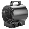 NEO Tools 90-066 2000W PTC-Keramik-Heizlüfter mit einstellbarem Thermostat, Überhitzungsschutz, Kippschutzschalter, 2 Heizstufen, Nur-Lüfter-Modus, freistehend, Schwarz/Grau