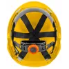 NEO TOOLS 97-210 Integrierter Sicherheitshelm mit Mesh-Visier und Gehörschutz, Orange