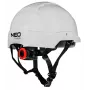 NEO TOOLS 97-211 Belüfteter Industrie-Schutzhelm mit 6-Punkt-Ratsche, EN 397, Weiß