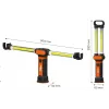 NEO TOOLS 99-066 Wiederaufladbare COB LED Arbeitsleuchte mit Magnetfuß und Schwenkhaken, 300 lm