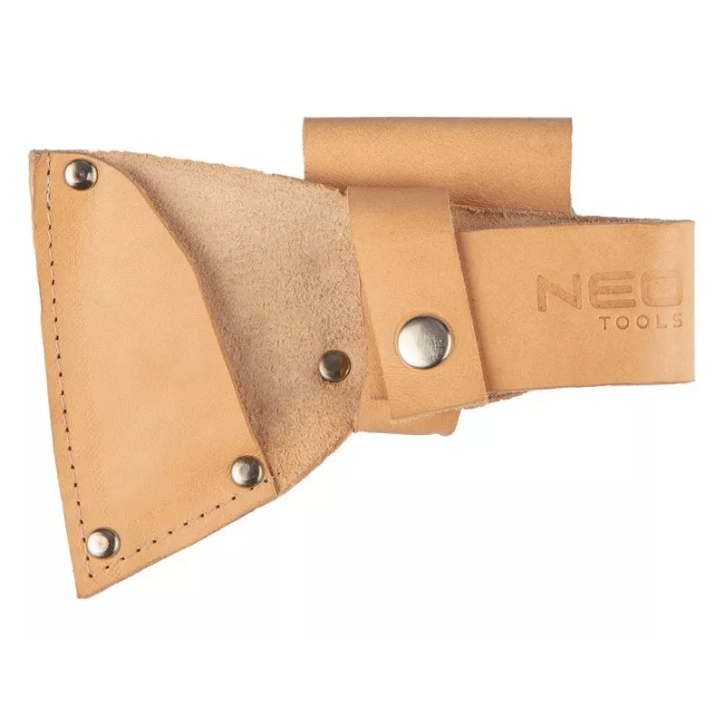 NEO TOOLS Buschmesser-Beil in Scheide 400g | Geschmiedeter Kohlenstoffstahl, Hickory-Griff