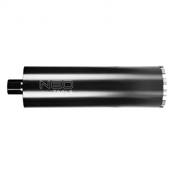 NEO TOOLS Diamantkernbohrer 132 mm x 470 mm, 1 1/4 Zoll UNC-Gewinde, Nassbohren für Stahlbeton und Mauerwerk